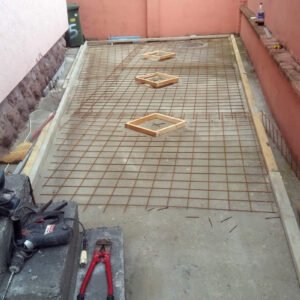MV štamoani beton 2018, armiranje štampanog betona