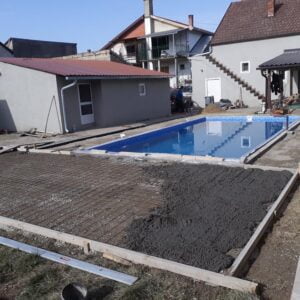 MV štampani beton - pripremni radovi, šalovanje - Novi Sad 2019.