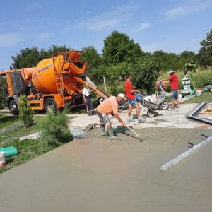MV štampani beton - izlivanje betona